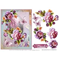 Flores de cerezo y rosas inglesas por Julie Hutchings